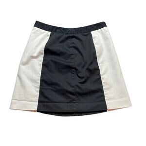 Worthington Black and White Skirt Women's Size 6 Cotton Outer‎ Polyester Lined